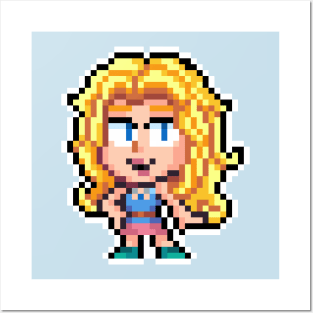 Haley Pixel Posters and Art